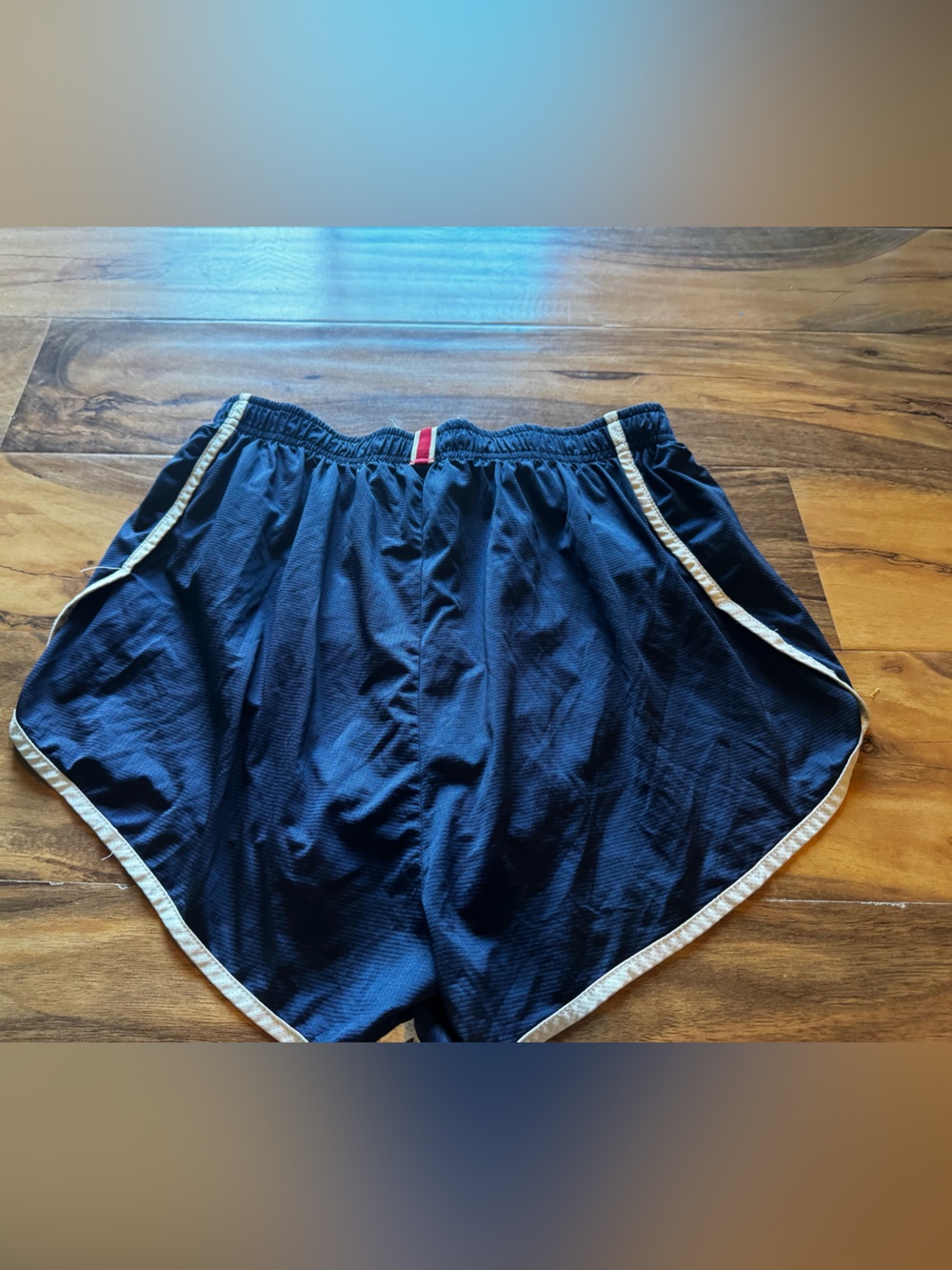 Tracksmith Navy Shorts with Gray Liner - Picture 3 of 3